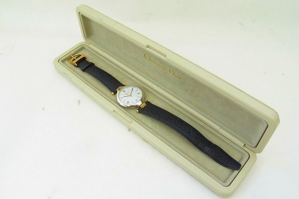 B136-N46-412 Christian Dior ディオール 3008 メンズ クォーツ 腕時計 現状品③ 渋谷