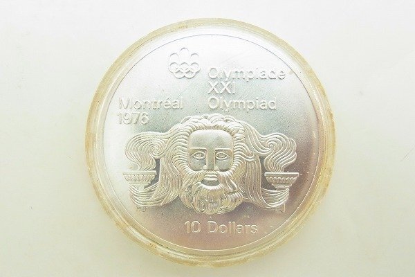 B120-J42-363◎ 1976年 モントリオール オリンピック 銀貨 記念メダル 現状品③ 渋谷 ◎