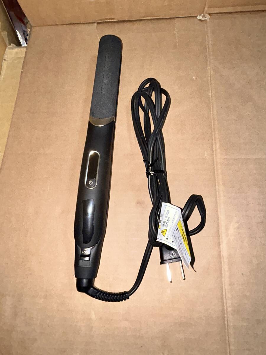 【中古現状品】　動作OK 　KOIZUMI コイズミ マイナスイオンストレートアイロン Salon Sense 300 KHS-8770/K ブラック 