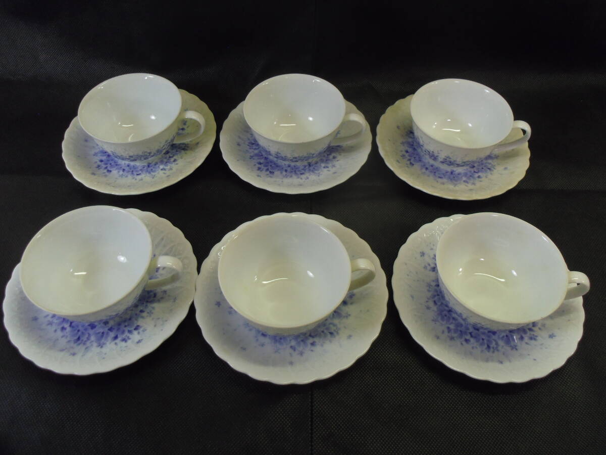 L47◇未使用◇HOYA◇カップ＆ソーサー 6客セット◇コーヒーカップ◇送料890円◇