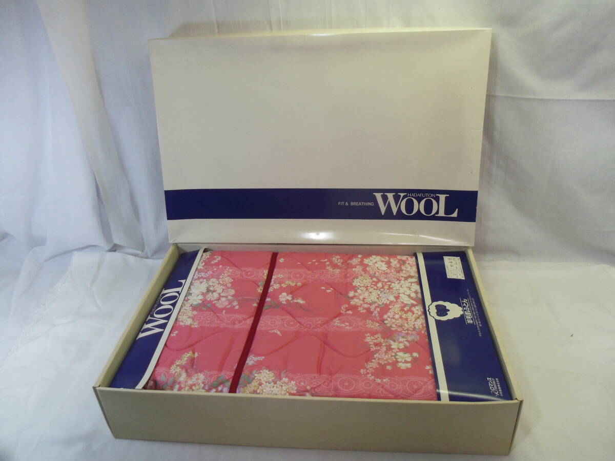 L80◇未使用◇ロマンス小杉◇羊毛肌ふとん◇日本製◇140cm×200cm◇送料1300円◇