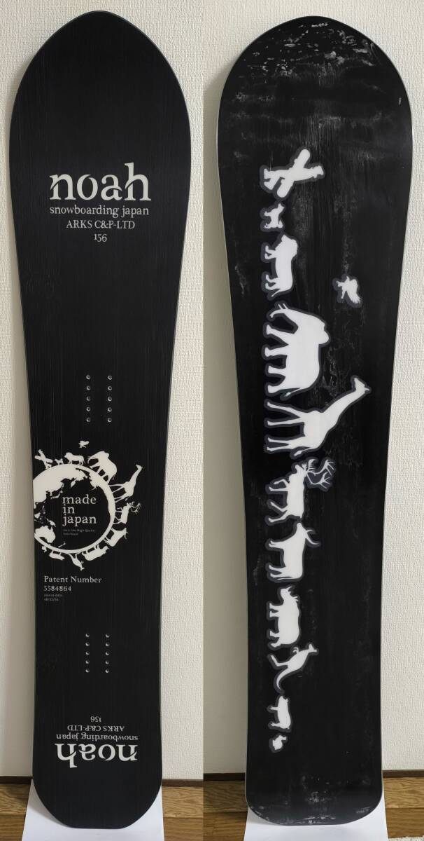 ★☆中古良品 Noah ノア ARKS C&P -LTD ノアスノーボーディング 156cm 2024年式 日本製 スノーボード ラントリ パウダー カービング 浮力◎