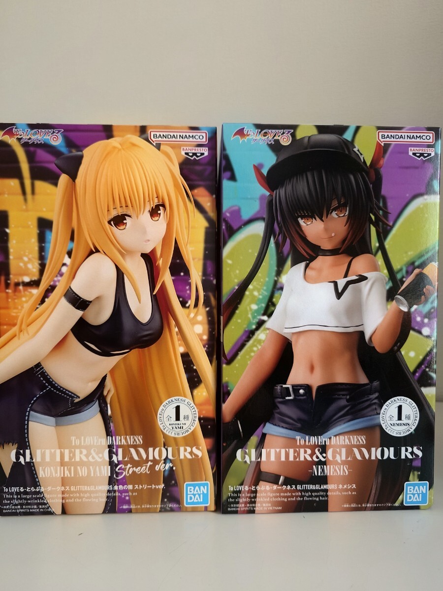 【新品・未開封発送】『 To LOVEる-とらぶる- ダークネス』 GLITTER＆GLAMOURS 金色の闇 ＆ ネメシス フィギュア2種セット