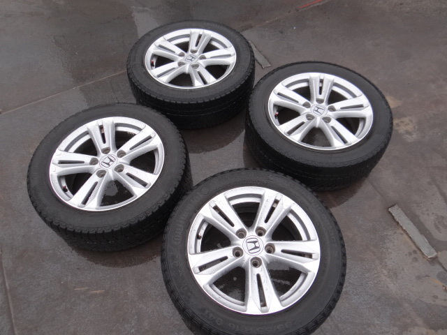 K1926 茨城県常総市　HONDA ホンダ CR-Z 純正 16インチ 205/55 R16 タイヤ ホイール　4本セット　中古品