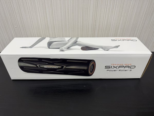 美品 A3 SIXPAD PowerRoller S パワーローラーS SE-AA03S SE-AA07S エクササイズ 振動フォー トレーニングギア ブラック 現状品