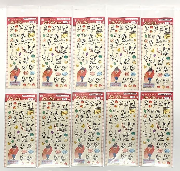 サンメイルシール　ぷっくりかわいい　ぷくぷくシール　「ははをたずねて三千里」　１０枚セット