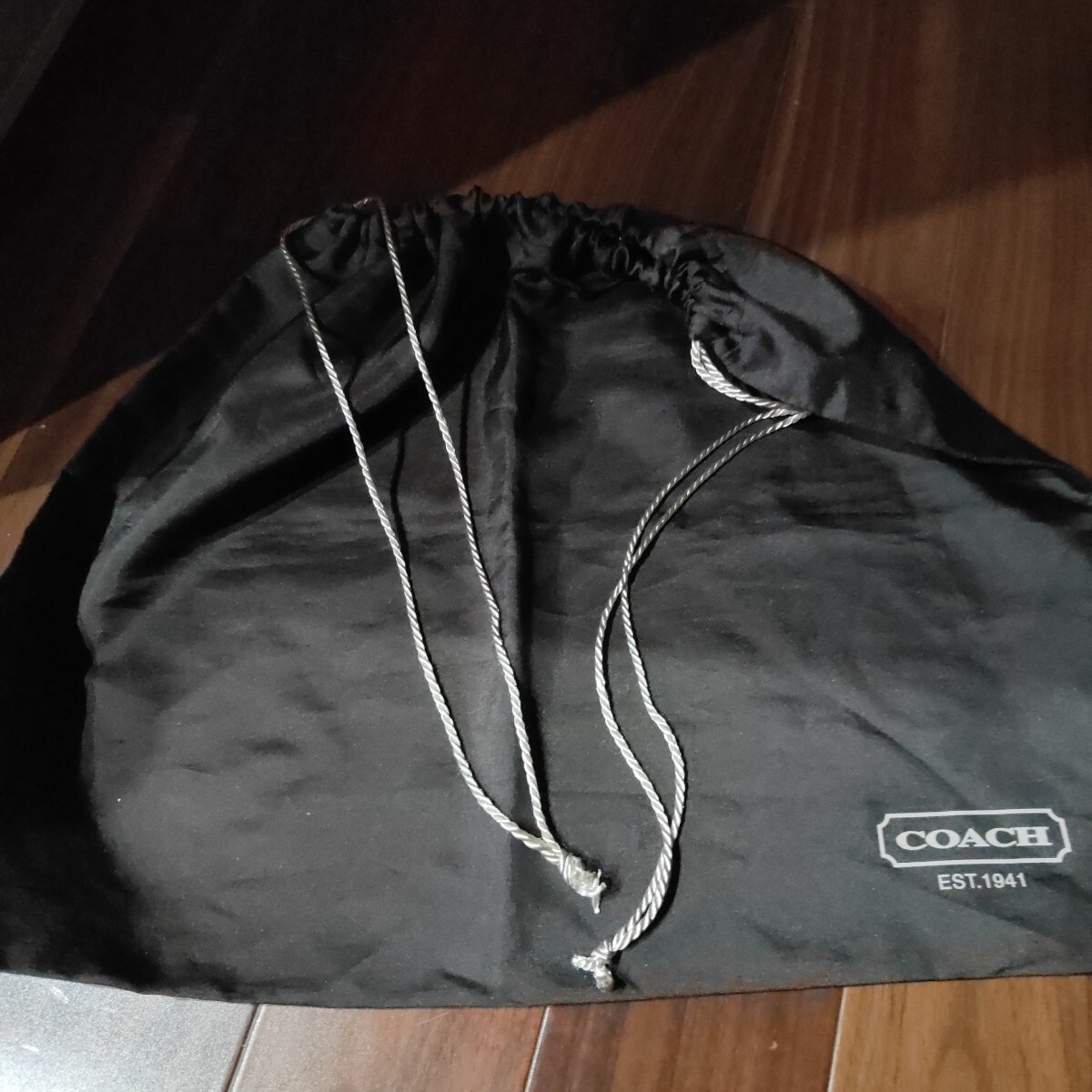 巾着袋 COACH 布袋 バッグ保存袋 収納袋サイズ50cm39cm ブラウン