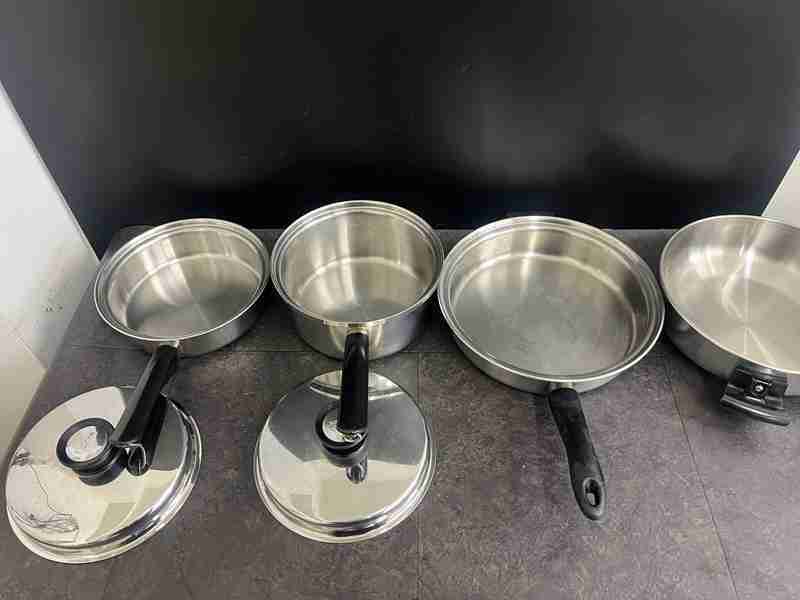 CT13720　AmwayQueen　片手鍋　3点まとめ