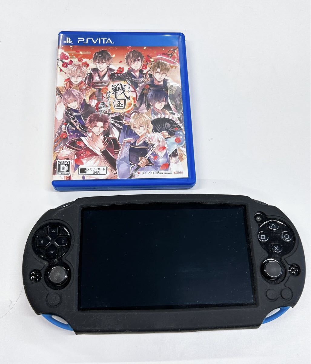 1円SONY PlayStationVita ソニー本体 付属品カセット イケメン戦国 PS VITA ブルー 動作未確認