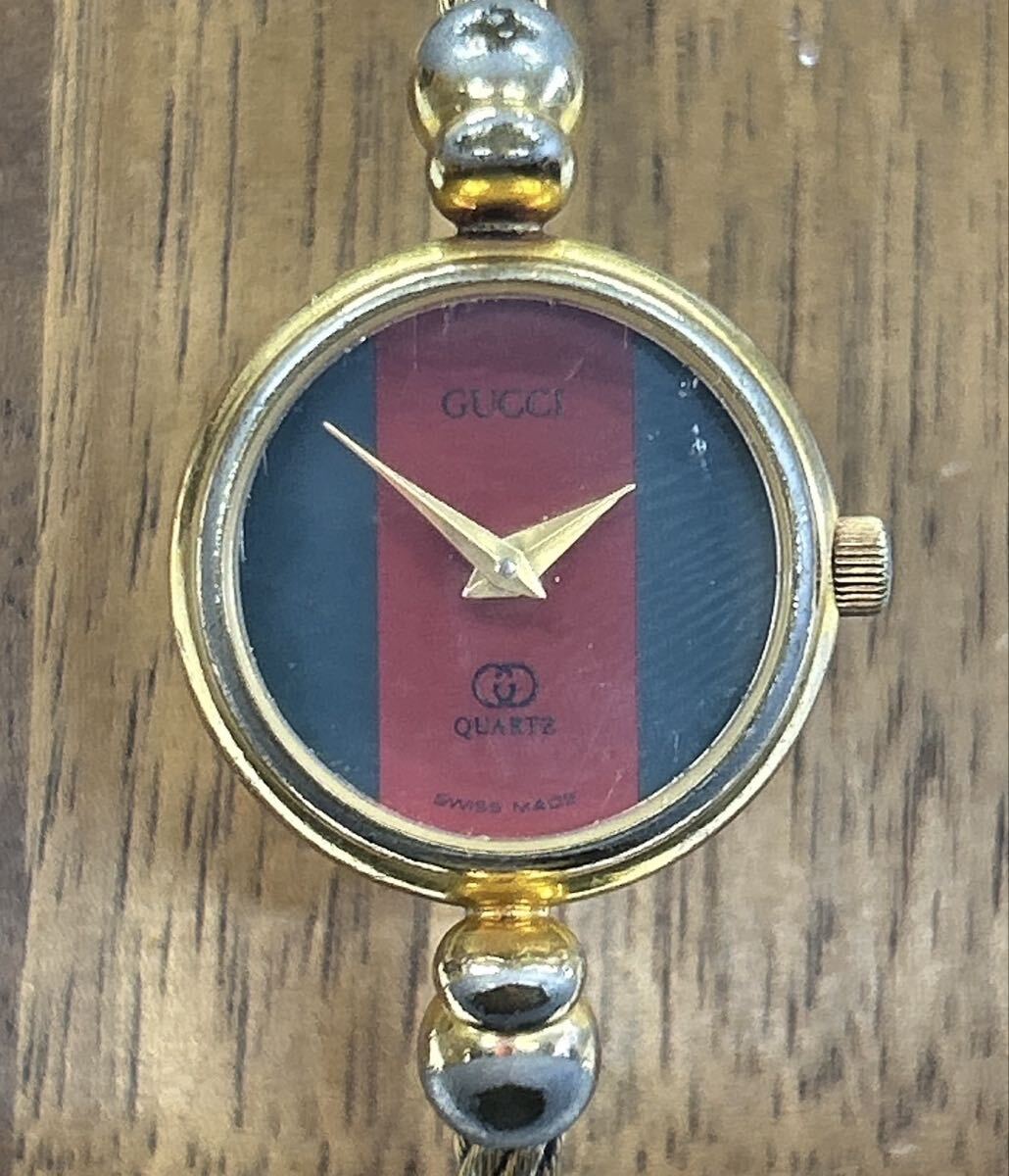 １円　GUCCI　グッチ　2047L レディース　動作未確認　時計