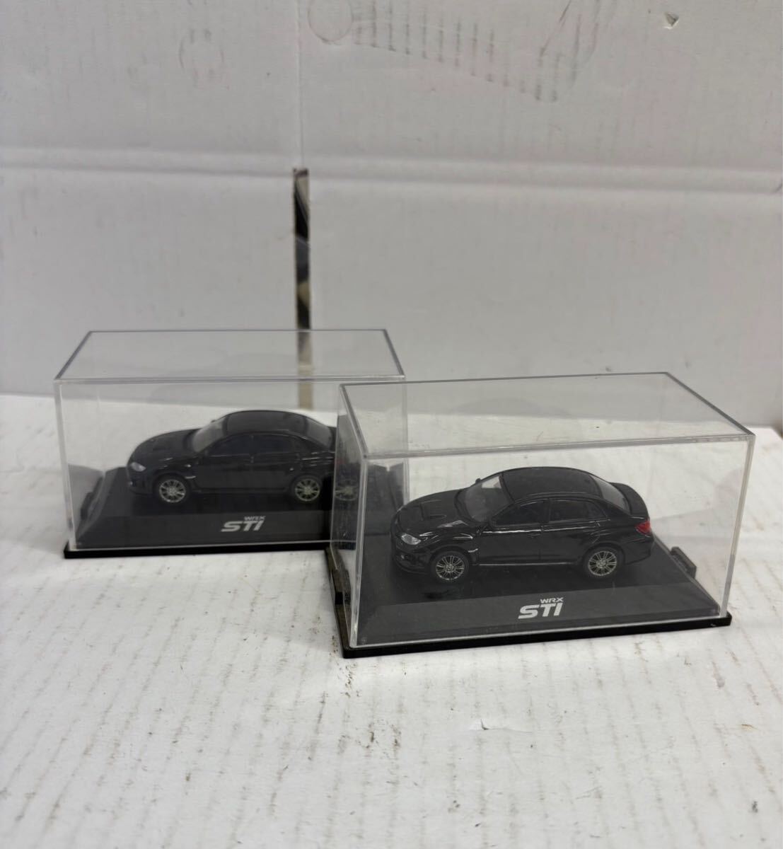 1円 ミニカー モデルカー ホビー WRX ST1 ブラック ケース付き セット
