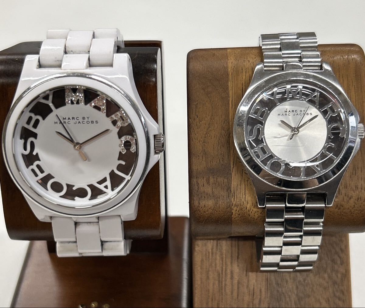 1円 MARC JACOBS マークジェイコブス 腕時計 メンズ セット ペア MBM4571 MBM3291 不動