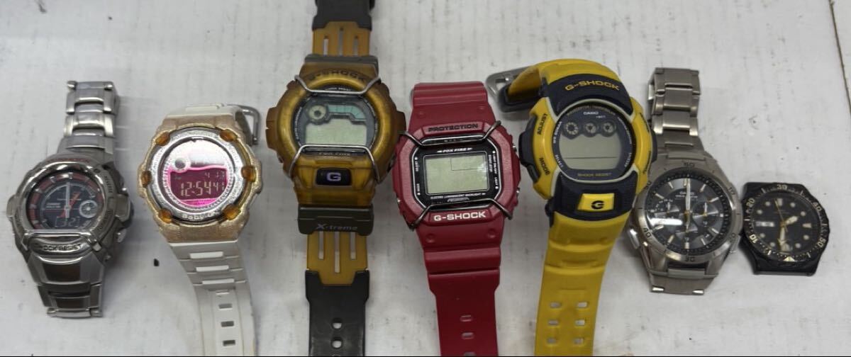 1円 CASIO 腕時計まとめ G-SHOCK 動作未確認 Baby-G 稼動品G-520D 稼動品