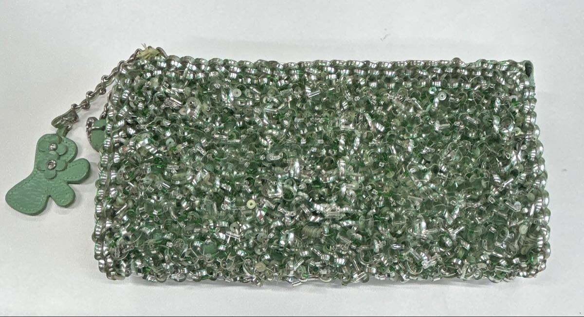 1円 ANTEPRIMA アンテプリマ 財布 L字ファスナー 長財布 グリーン 現状品