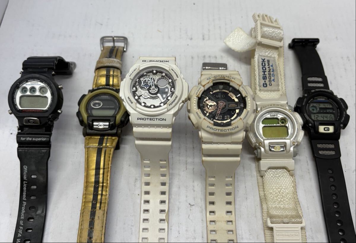 1円 CASIO G-SHOCK 時計 まとめ GA-110RG GA-300 DW-008 DW-6900WF DW-008 のみ稼働
