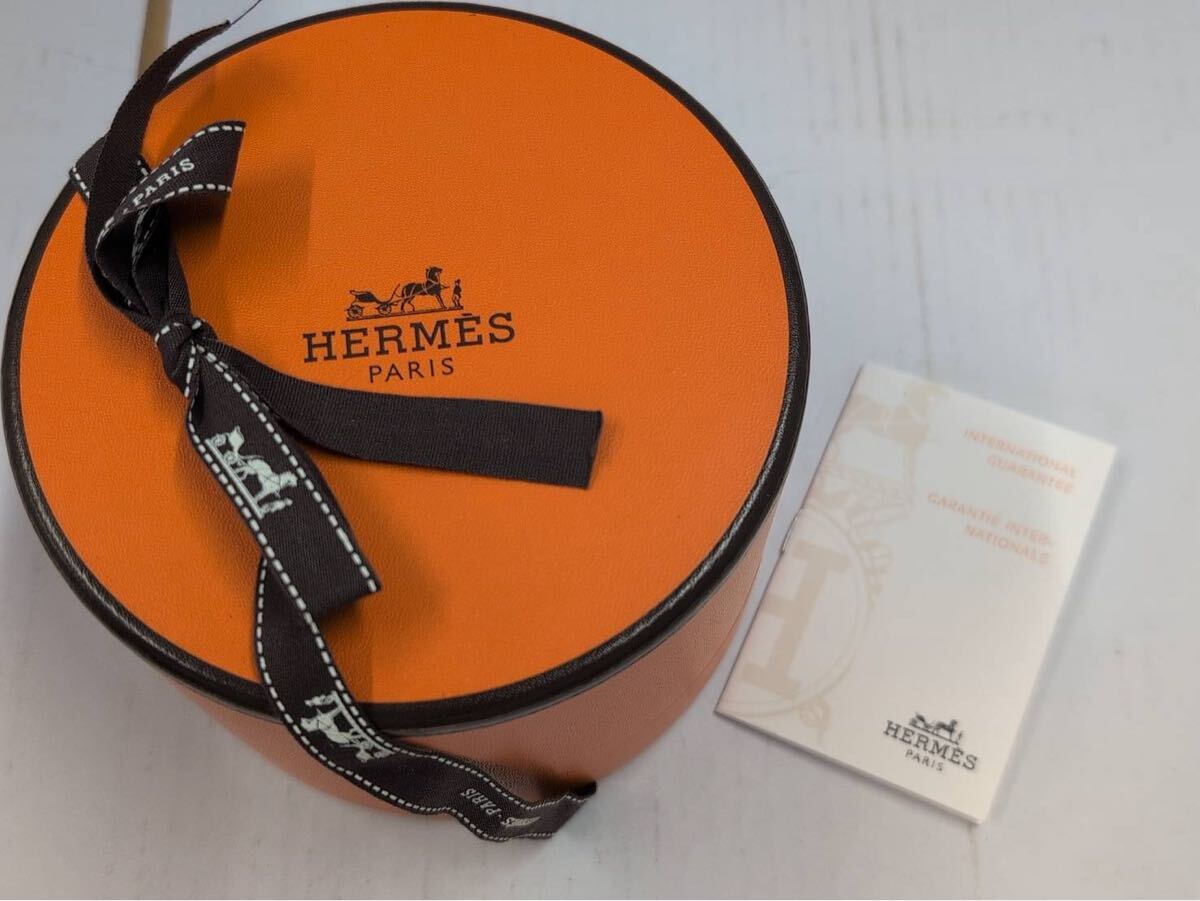 1円 HERMES エルメス ブレスレット ブラック 革 レディースブランド小物 付属品箱