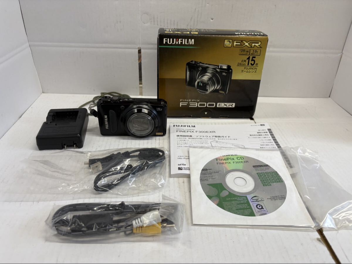 1円 FUJIFILM フジフィルム カメラ ファインピクス F300EXR ブラック 付属 動作確認済み