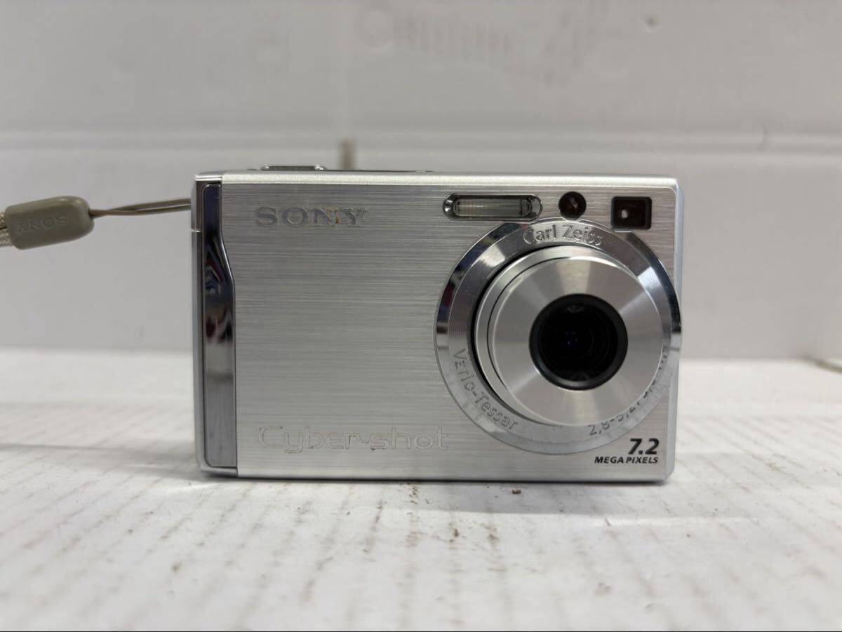 1円 SONY ソニー カメラ サイバーショット シルバー DSC-W80 動作確認済み