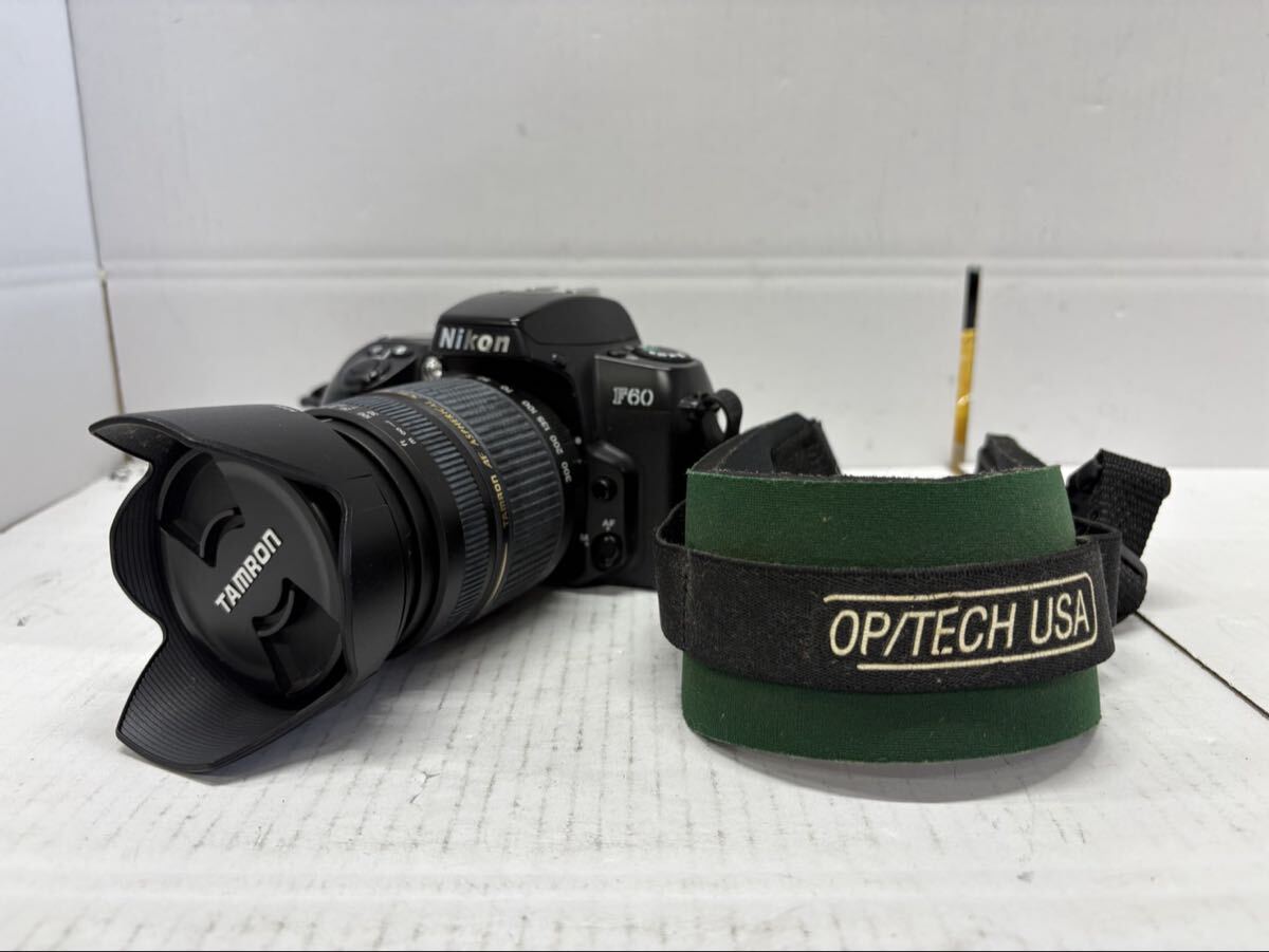 1円 Nikon ニコン カメラ F60 TAMRON AF 1:3.5-5.6 MACRO ズームレンズ セット 動作未確認