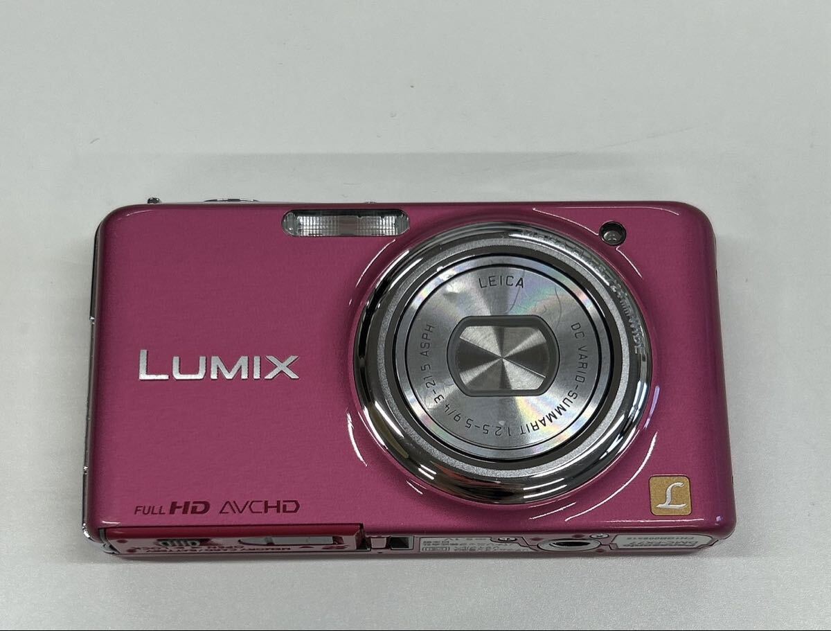 1円 Panasonic DMC-FX77 LUMIX デジカメ ピンク 稼働品