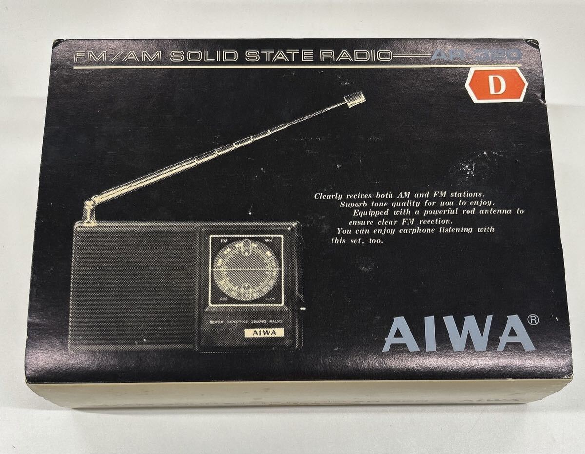 1円 AIWA アイワ SOLID ラジオ ビンテージ レトロ 美品 箱 付属 動作未確認