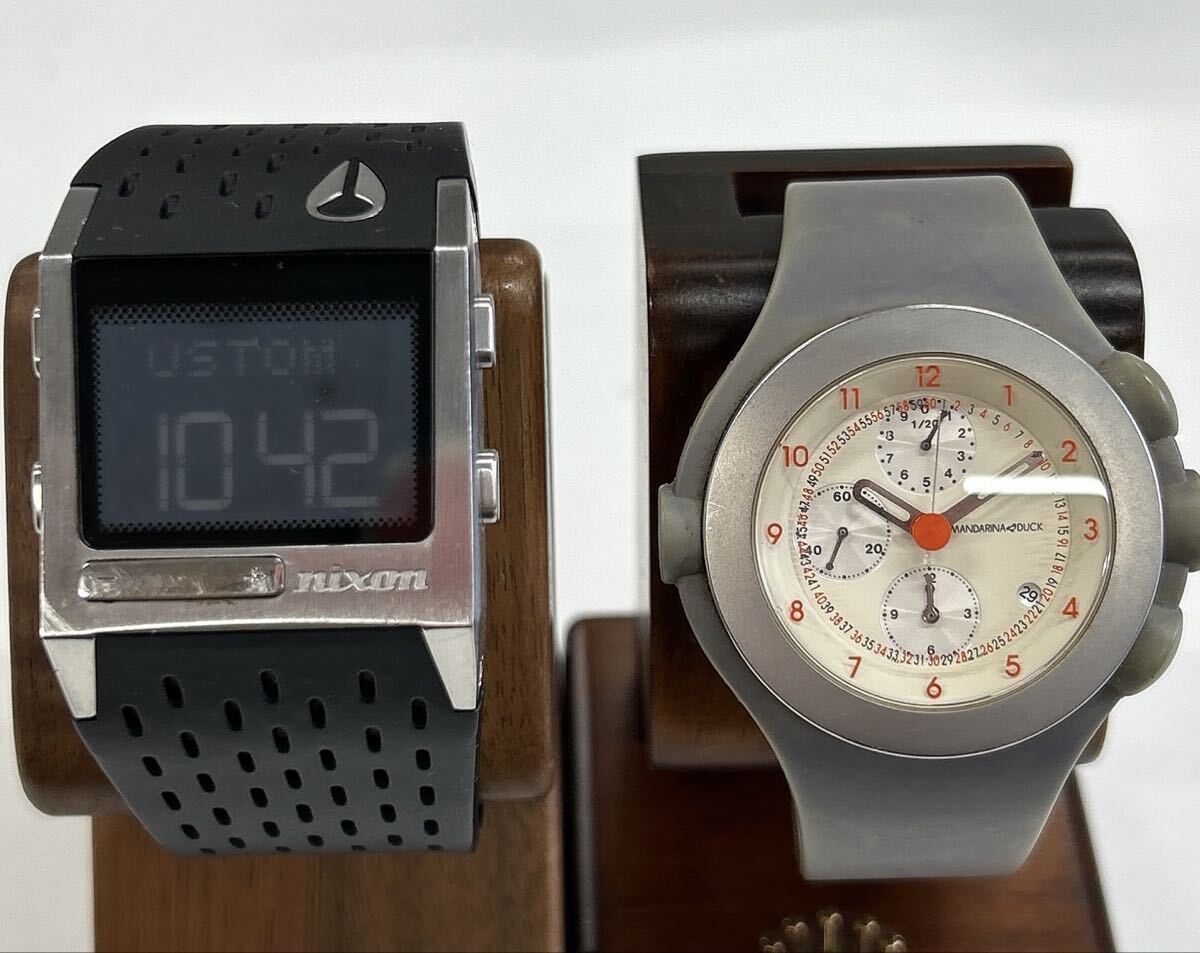 1円 NIXON ニクソン MANDARINA DUCK 腕時計 5F 7T92-0AE0 現状品 中古