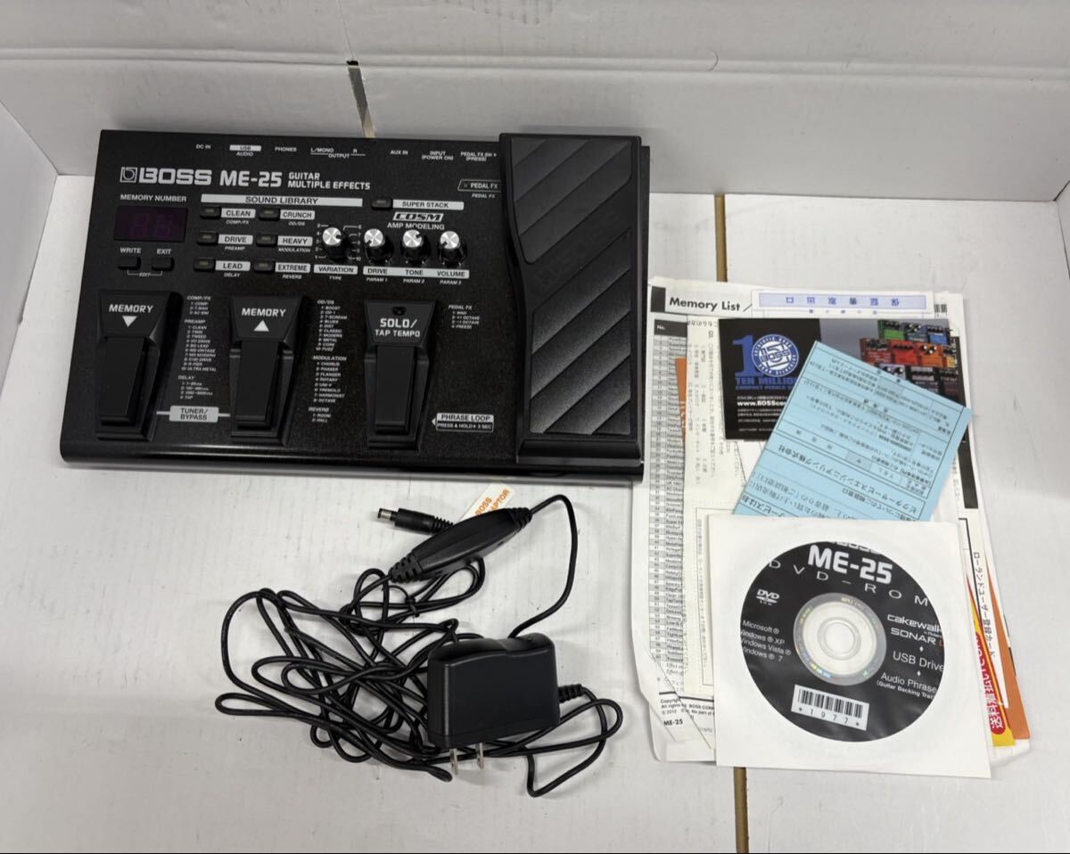 1円 BOSS ボス 音楽機材 マルチエフェクター ME-25 ブラック 動作未確認