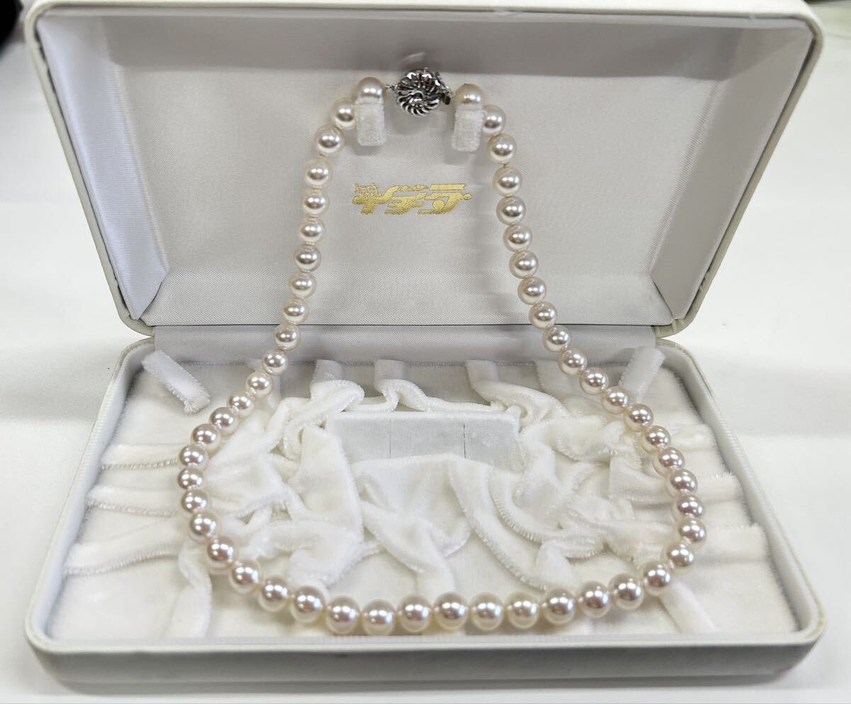 1円 真珠 アクセサリー ネックレス パール 冠婚葬祭 ジュエリー 金具 シルバー