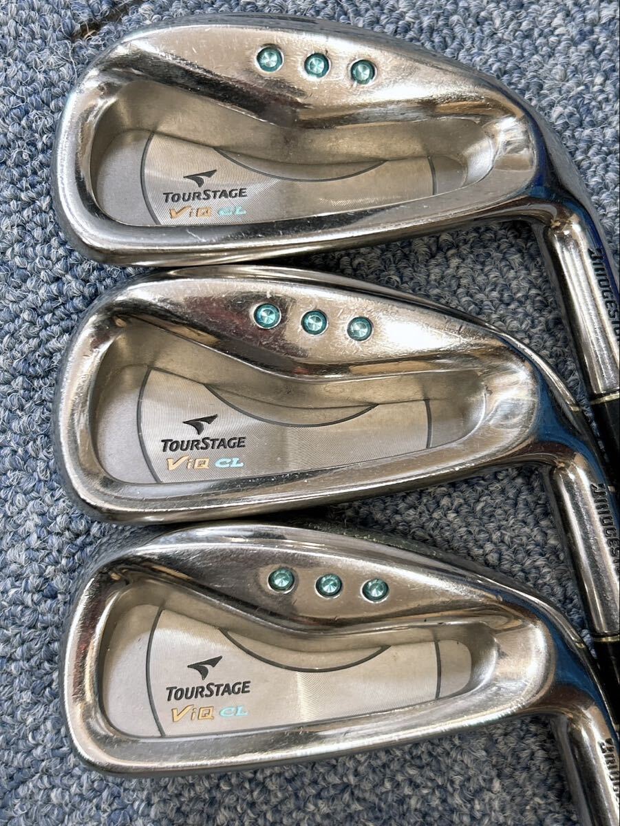 1円TOUR STAGE ViQ CL 5 6 7 アイアンセット ゴルフ レディース スワロフスキー ツアーステージ