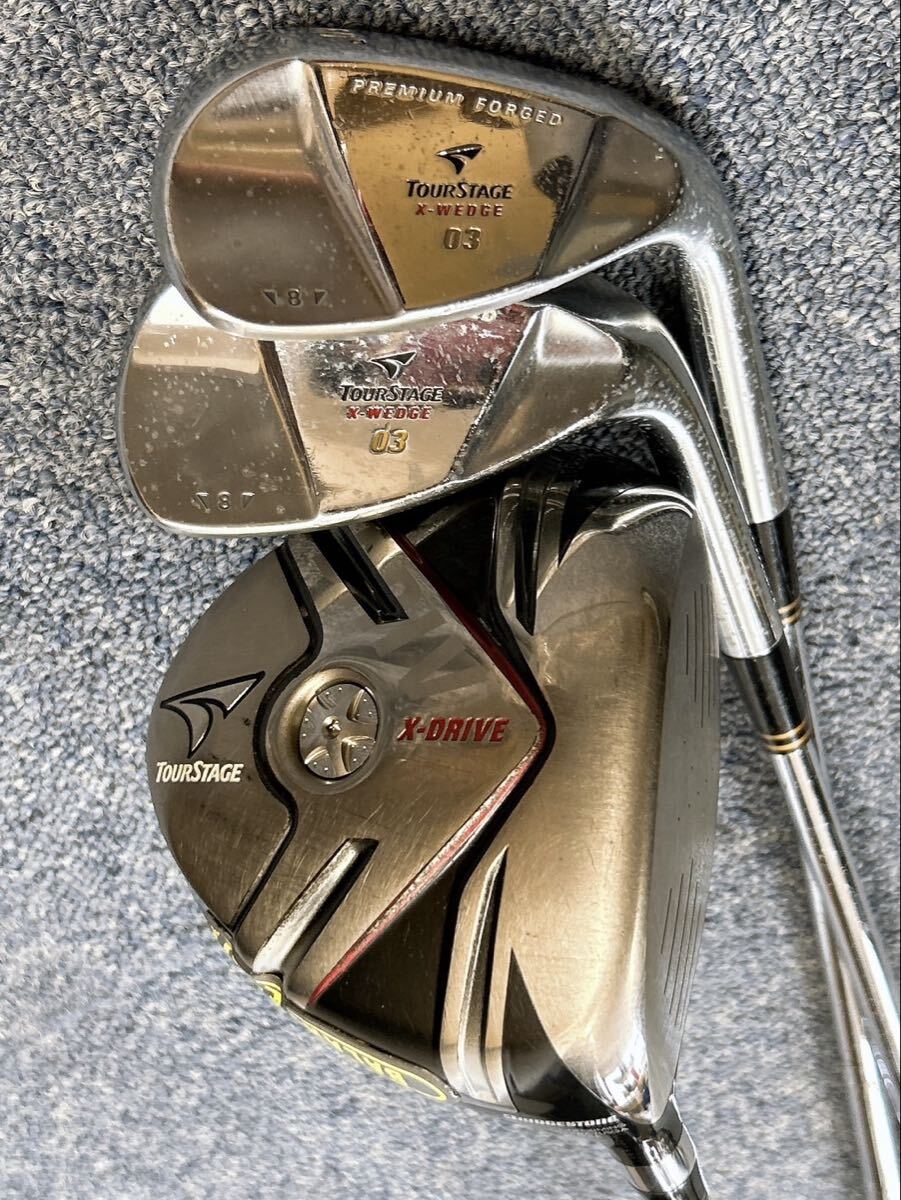 1円Tour Stage 52°60°X-DRAIVE ツアーステージ ドライバー ウェッジ プレミアムフォージド ブリヂストン