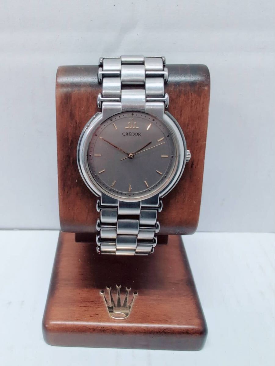 1円 SEIKO CREDOR セイコー クレドール 9571-6030 クォーツ メンズ腕時計 ブランド時計
