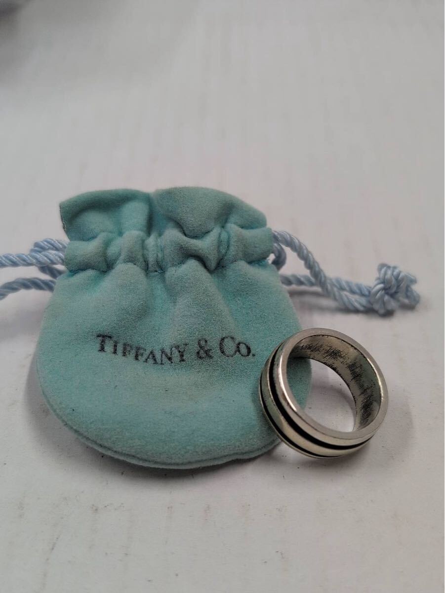 1円 Tiffany &Co アトラス グルーヴ ティファニーアンドコー silver925 レディース アクセサリー リング ダブルライン