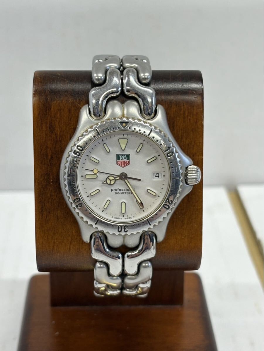 1円 TAG HEUER タグホイヤー 腕時計 レディース シルバー 白文字盤 S99.013 クオーツ 不動