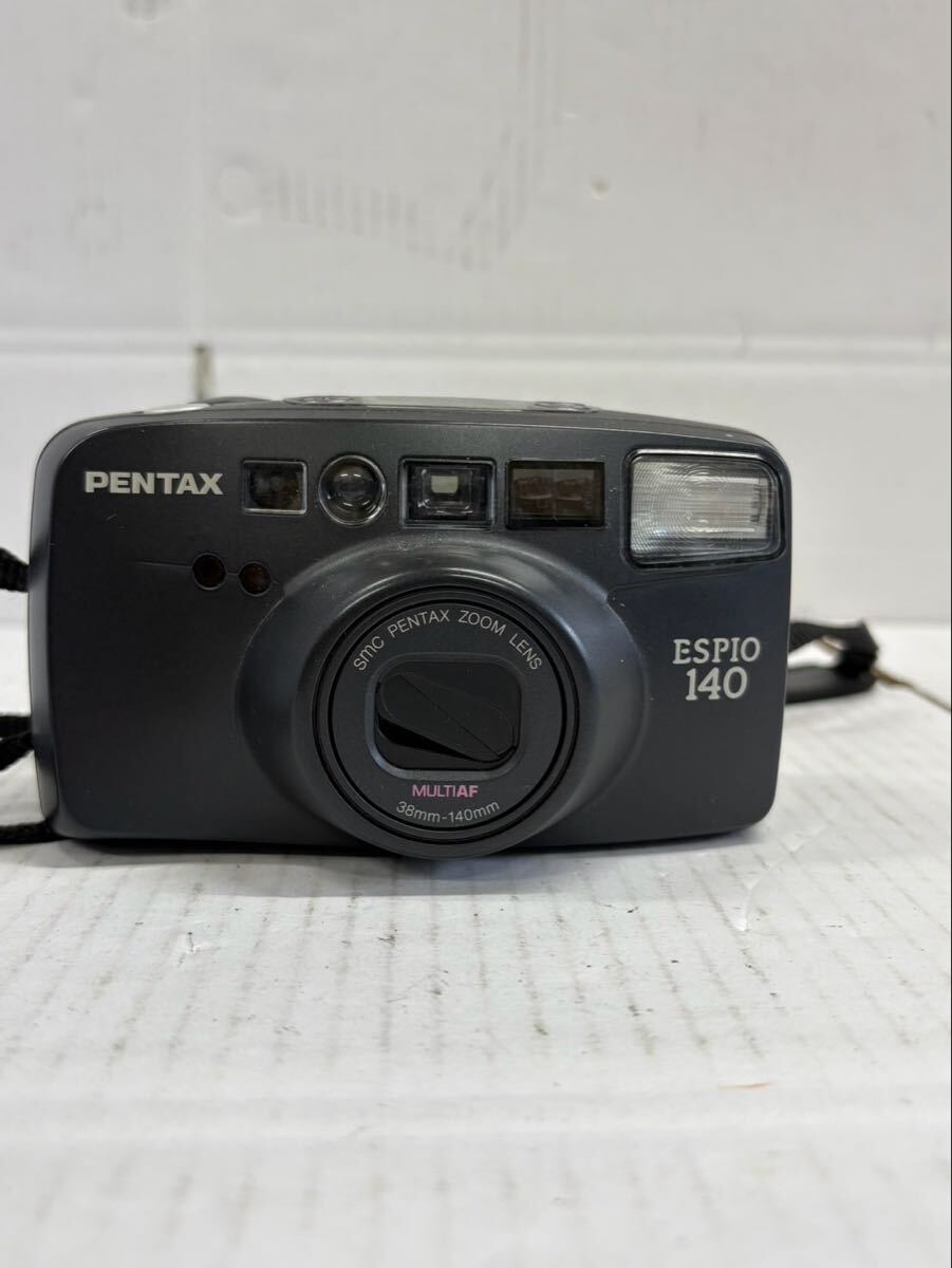 1円 PENTAX ペンタックス フィルムカメラ ESPIO140 ブラック 動作確認済み