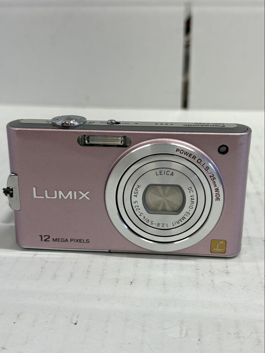 1円 Panasonic パナソニック LUMIX カメラ ピンク DMC-FX60 ケース 動作確認済み