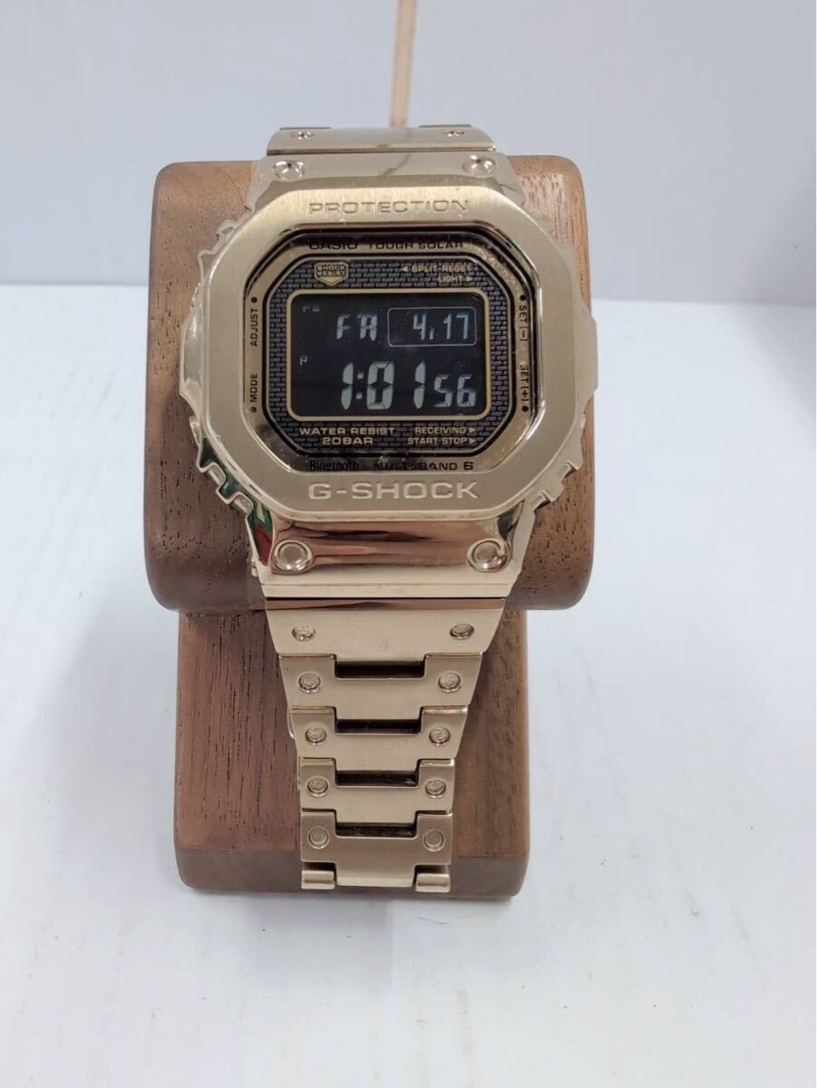 1円 CASIO G-SHOCK GMW-B5000GD-9JF カシオ 腕時計 スクエアデザイン ゴールド 稼動品
