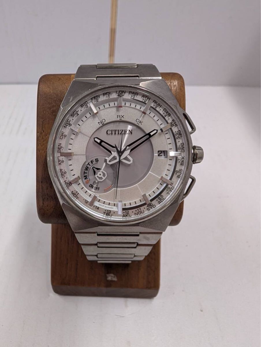 1円 CITIZEN 腕時計 シチズン F100-T021085 CC2001-57A メンズ 稼動品