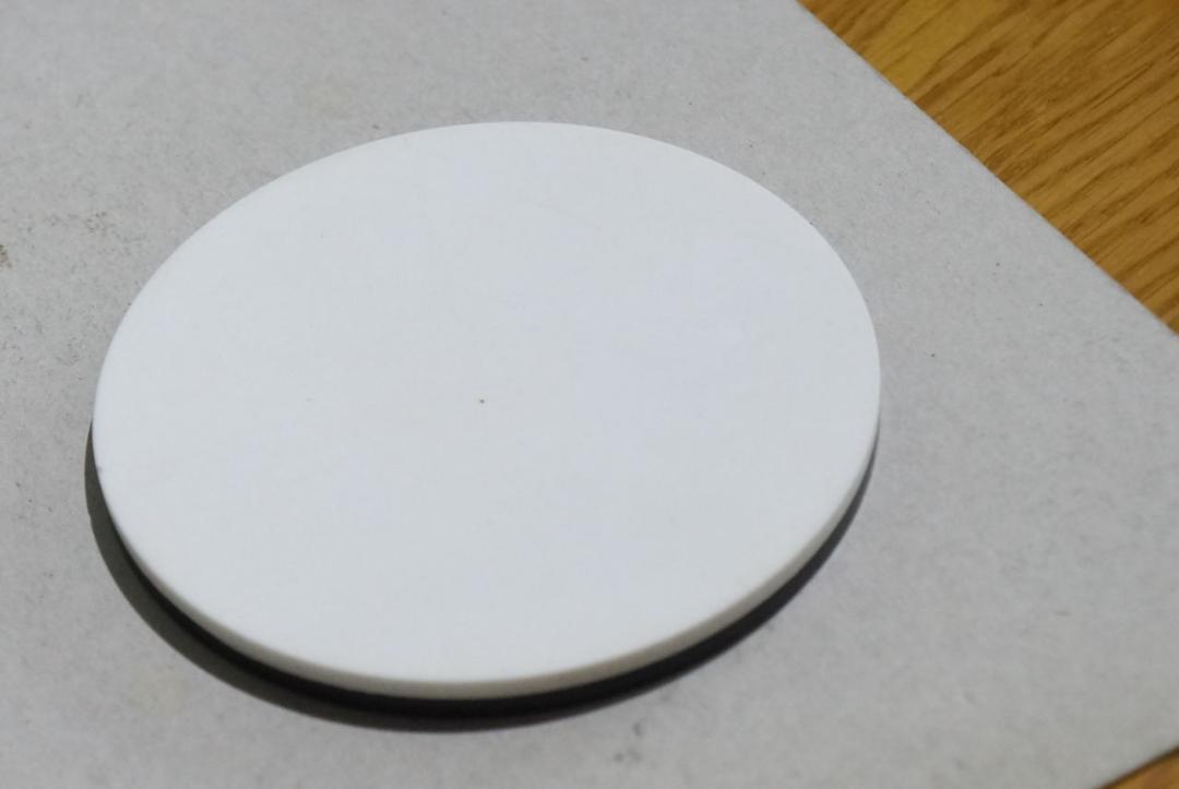 実体顕微鏡　白黒両面ステージ　円板90mm　厚さ6mm ニコンSMZ645、SMZ745などに　