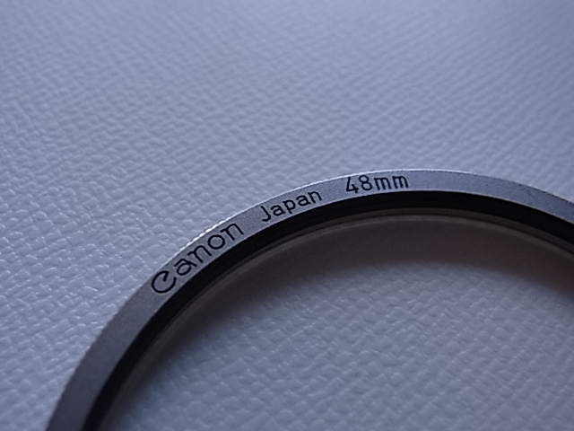 送料110円～　銀枠　Canon　キャノン　UV　1x　48mm　管理no.4