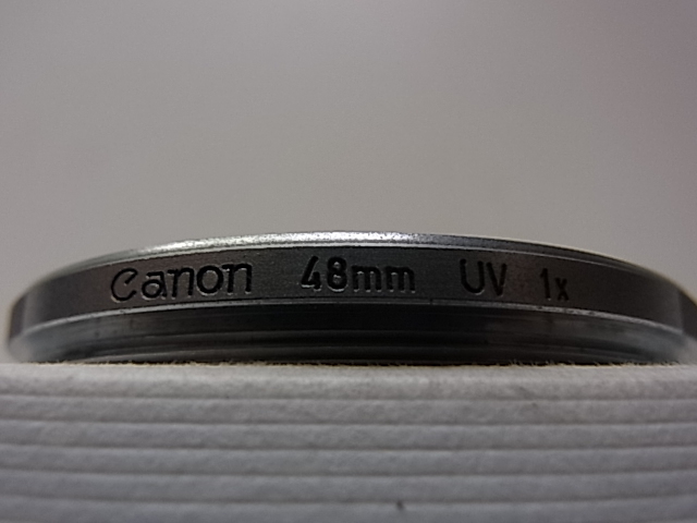 送料110円～　銀枠　Canon　キャノン　UV　1x　48mm　管理no.7