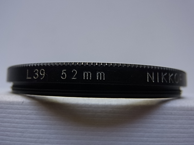 送料110円～　Nikon　ニコン　L39　NIKKOR刻印　52mm　管理no.4