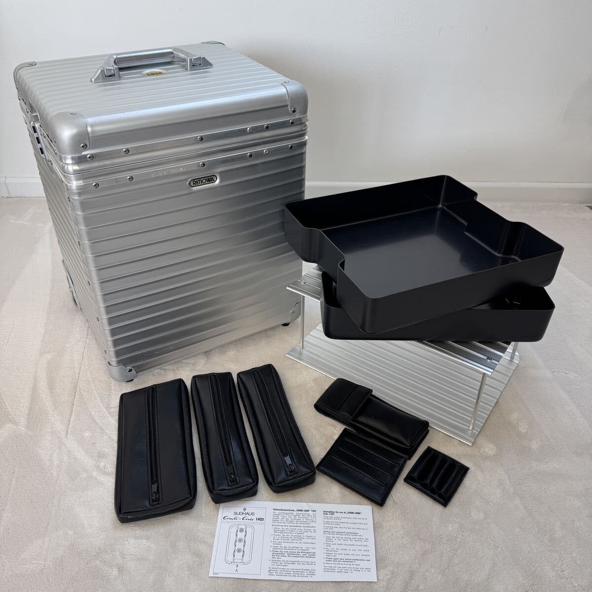 【付属品フルセット】RIMOWA × IBM TOPAS/トパーズ パイロットトロリー 2輪 アルミニウム Made in Germany