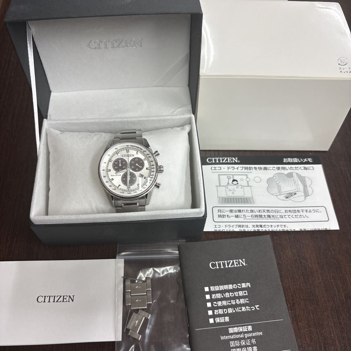 CITIZEN腕時計【ECO-DRIVE】H500-S111064／クロノグラフ／3針／デイト／稼働品／メンズ／シチズン／エコドライブ