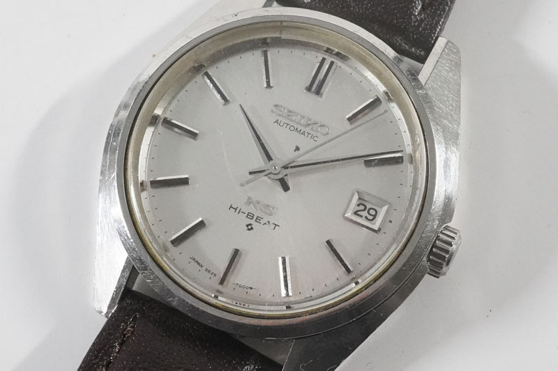 1円~【C703】実働　KING SEIKO／キングセイコー　KS　5625-7000　自動巻き　HI-BEAT　デイト　メンズ　腕時計