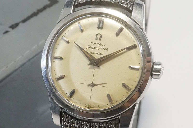 1円~【C694】実働 OMEGA／オメガ Ref.2846-2848 Cal.490 Seamaster シーマスター 自動巻き スモセコ 17石 ビンテージ メンズ 腕時計 箱付