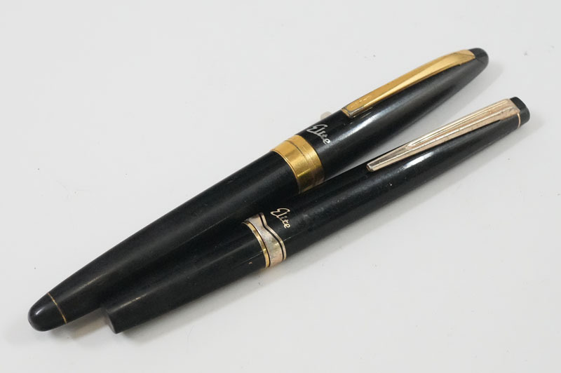 【C734】PILOT／パイロット　ペン先：18K750/14K585　Elite　エリート　万年筆　CUSTOM　筆記用具　万年筆