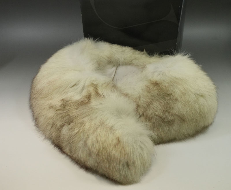 【D772】SAGAFOX／サガフォックス　毛皮　銀タグ　リアルファー　ショール　マフラー