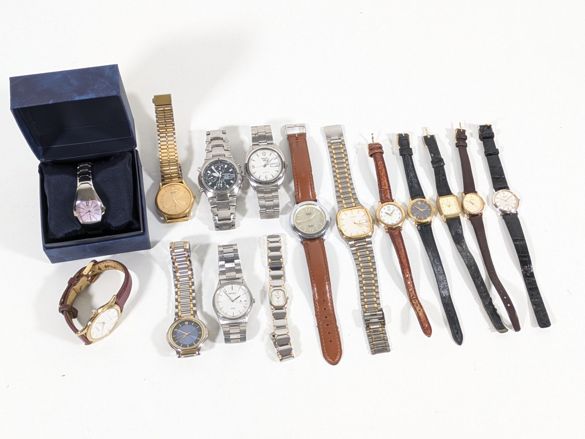 ★SEIKO 腕時計 15点まとめ セイコー 5 ROOX ALBA SPIRIT CREO Exceline LUKIA 7S26-0060 V145-0BX0_SJP_D0331-J029