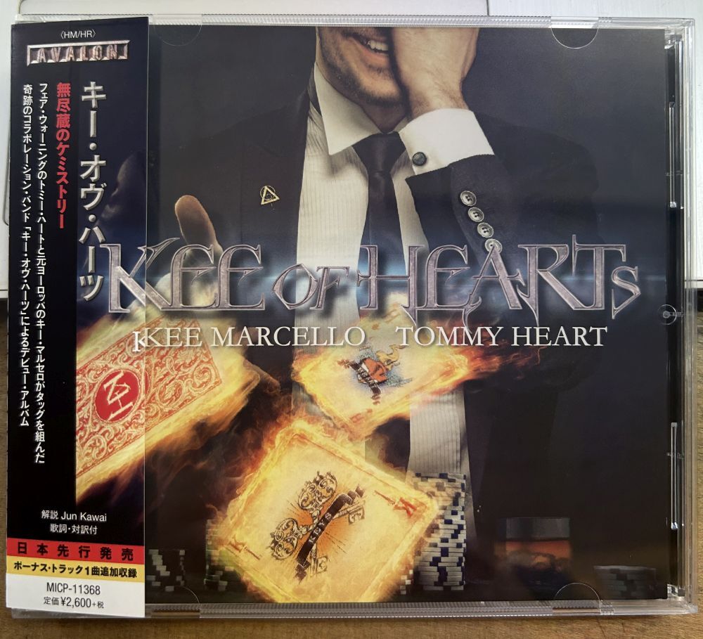 キー・オヴ・ハーツ KEE OF HEARTS【中古CD】廃盤 サンプル盤 キー・マルセロ KEE MARCELLO トミー・ハート TOMMY HEART AVALON MICP-11368