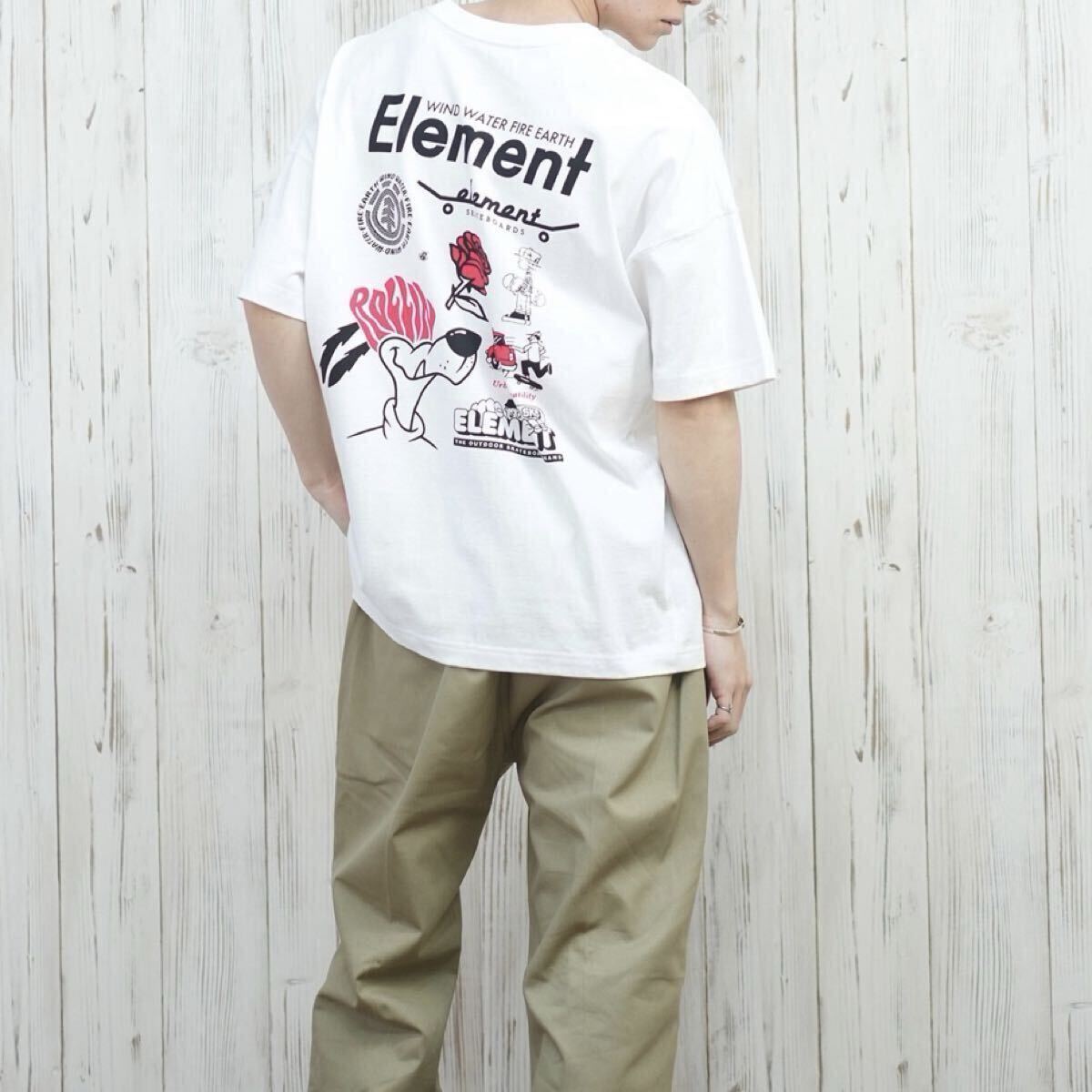 新品タグ付ELEMENTエレメントメンズTシャツＬサイズ